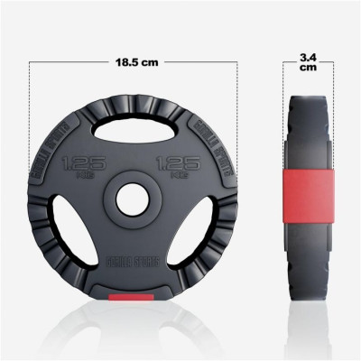 Univerzálna činková sada 100 kg Gorilla Sports, plast/cement