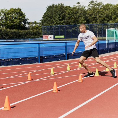 Oranžové tréningové kužele 23 cm – sada 10 ks