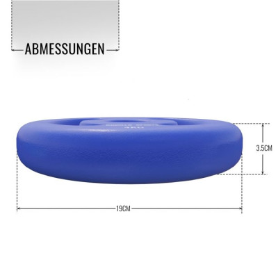 Gorilla Sports Súprava záťažových kotúčov 2 x 4 kg, tm. modrá