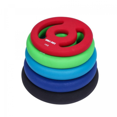 Gorilla Sports Súprava záťažových kotúčov 2 x 4 kg, tm. modrá