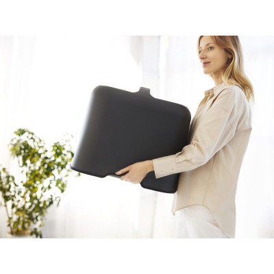 Mačacia toaleta BIALA s magnetickými dvierkami, antracitová