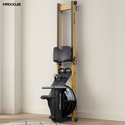 MAXXUS Veslovací trenažér, vodný, drevo, nosnosť 150 kg