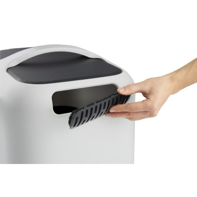 Toaleta pre mačky BIALA z recyklovaného plastu s dvierkami