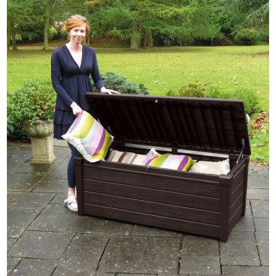 Záhradný úložný box BRIGHTWOOD 455 l – hnedý
