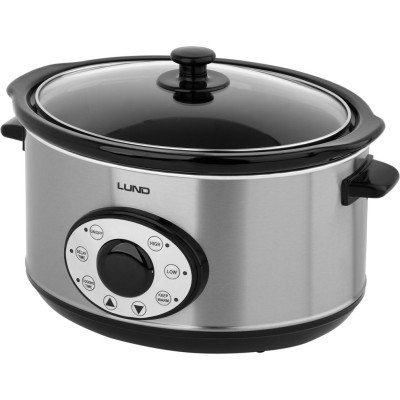 Keramický pomalý hrniec s digitálnym časovačom 4,5 l nerez