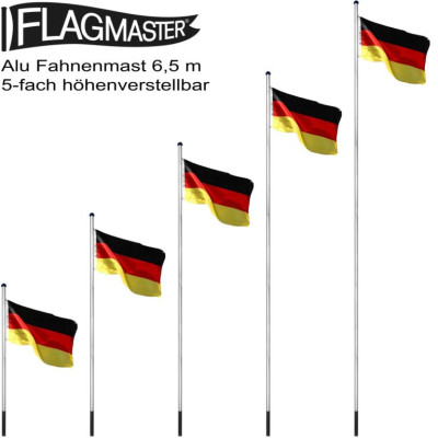 FLAGMASTER Vlajkový stožiar vr. vlajky Ukrajina, 650 cm