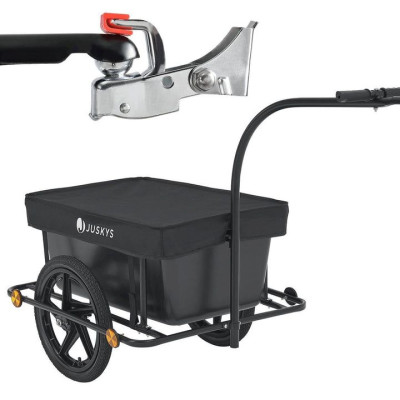 Prepravný príves za bicykel 90 l s plachtou, čierny