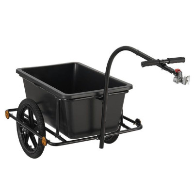 Prepravný príves za bicykel 90 l s plachtou, čierny