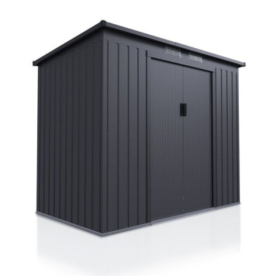 Kovový záhradný domček s posuvnými dverami 218 x 132 x 174 c