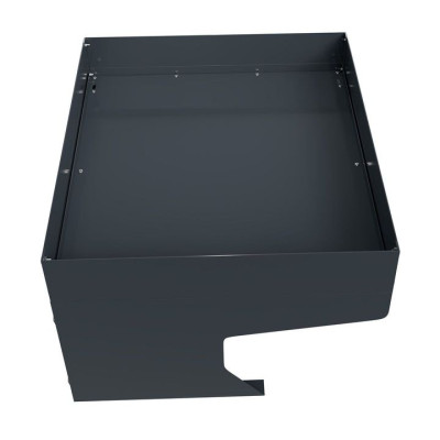 Garáž pre robotickú kosačku s kvetináčom, antracitová oceľ