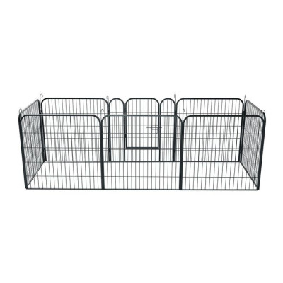 Ohrádka pre šteňatá a malé zvieratá, oceľové, 160x160x60 cm,