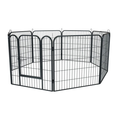 Ohrádka pre šteňatá a malé zvieratá, oceľové, 160x160x60 cm,