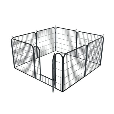 Ohrádka pre šteňatá a malé zvieratá, oceľové, 160x160x60 cm,