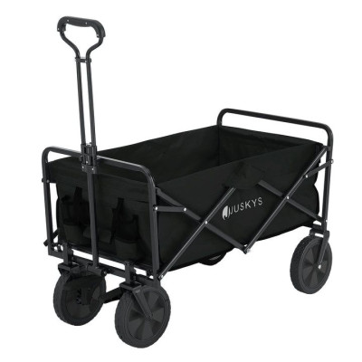Skladací transportný vozík, čierny, 100 kg, 92x53x102 cm