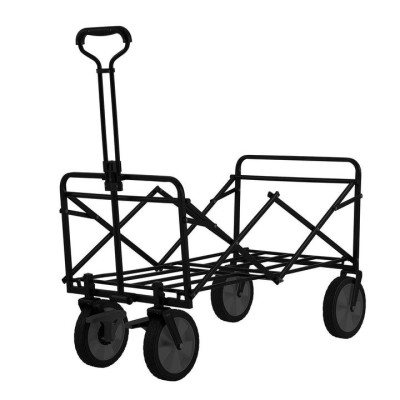 Skladací transportný vozík, čierny, 100 kg, 92x53x102 cm