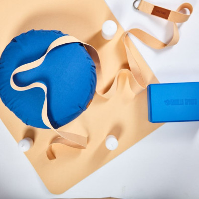 Gorilla Sports Meditačný vankúš, modrý