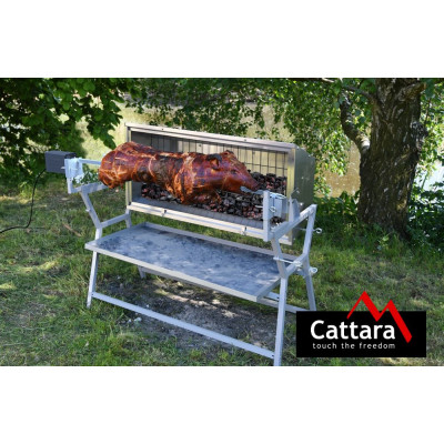 CATTARA Gril PIGLET s elektrickým ražňom, 138 x 96 x 62 cm