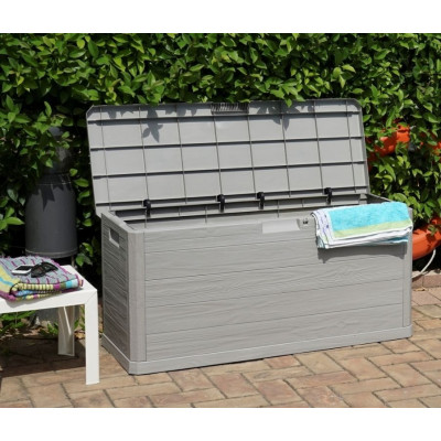 WOODYS záhradný plastový úložný box 280 L, svetlo šedá