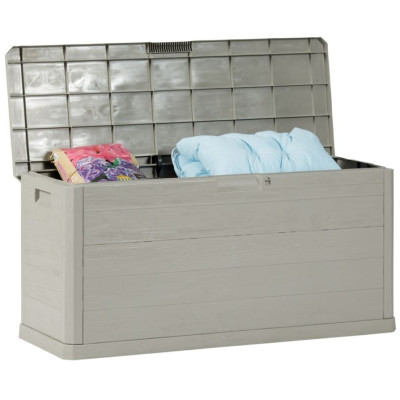 WOODYS záhradný plastový úložný box 280 L, svetlo šedá