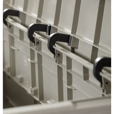 WOODYS záhradný plastový úložný box 280 L, svetlo šedá