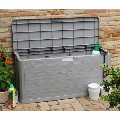 WOODYS záhradný plastový úložný box 280 L, svetlo šedá