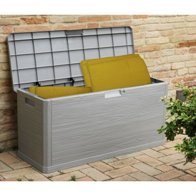 WOODYS záhradný plastový úložný box 280 L, svetlo šedá