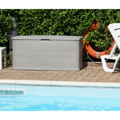 WOODYS záhradný plastový úložný box 280 L, svetlo šedá