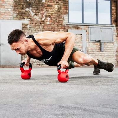 Gorilla Sports Sada pre fitness cvičenie, čierna/červená