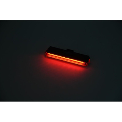 Zadné cyklistické svetlo COB LED, 60 lm, červené, 4 režimy