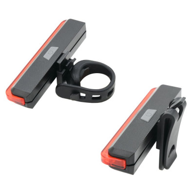 Zadné cyklistické svetlo COB LED, 60 lm, červené, 4 režimy
