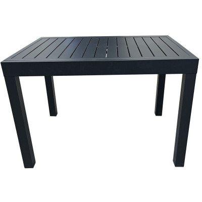Hliníkový rozkladací stôl čierny na terasu a záhradu 110/220