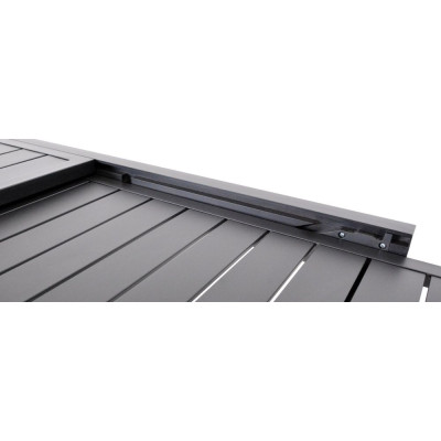 Hliníkový rozkladací stôl čierny na terasu a záhradu 110/220