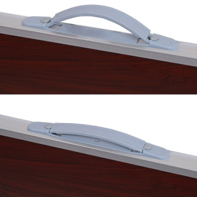 Stôl kempingový skladací BALATON hnedý