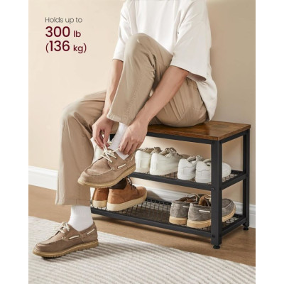 Predsieňová zostava s lavicou a botníkom, industriálny štýl