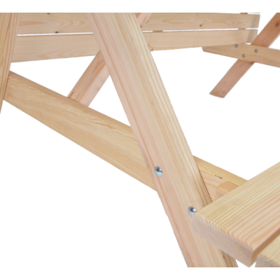 PIKNIK Záhradná drevená súprava, 180 cm, prírodná