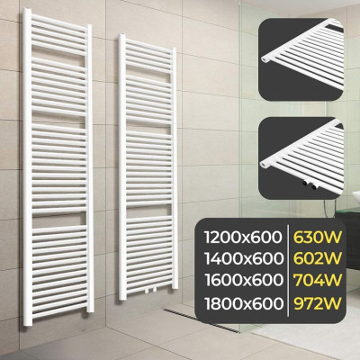 AQUAMARIN Vertikálny kúpeľňový radiátor, 1600 x 600 mm