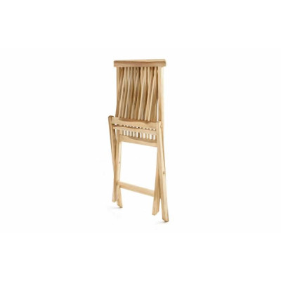 Záhradný set DIVERO z teakového dreva - stôl + 4 stoličky