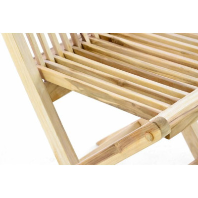 Záhradný set DIVERO z teakového dreva - stôl + 4 stoličky