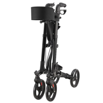 Skladacie hliníkové chodítko Vital, sedadlo a nákupnou taška