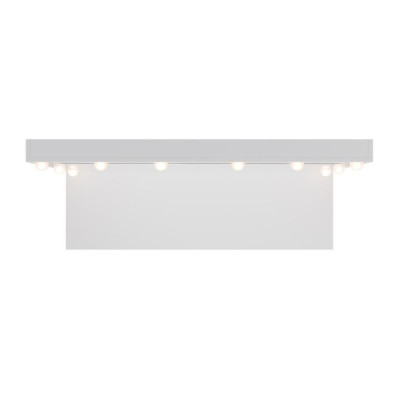 Toaletný stolík s LED zrkadlom a 7 zásuvkami, biely