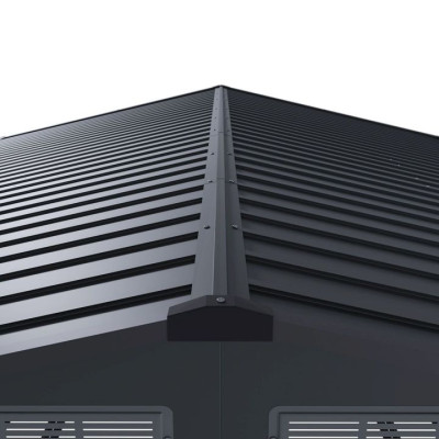 Kovový záhradný domček s posuvnými dverami 280 x 196 x 190 c