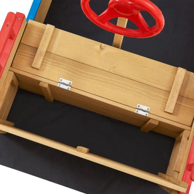 Drevené pieskovisko pirátska loď, 160 x 70 x 120 cm