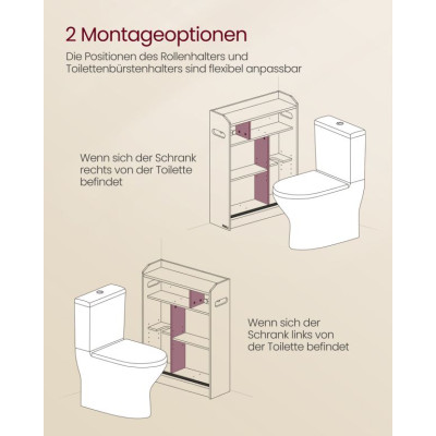 Úzka kúpeľňová skrinka s posuvnými dverami 60x20x80 cm biela