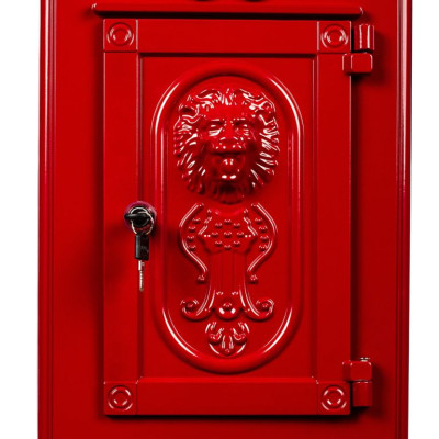 Poštová schránka starožitná antik - červená