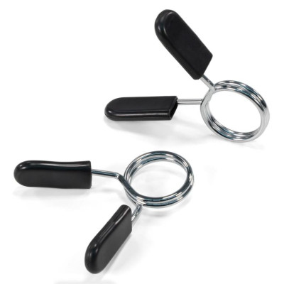 Maxxiva činková tyč 180 cm, čierna + pružinové zámky