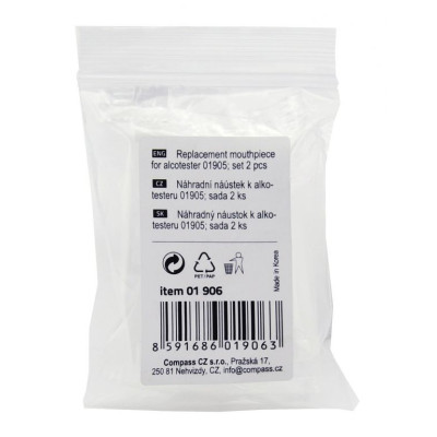 COMPASS Náhradný náustok pre alkohol tester, 2 ks