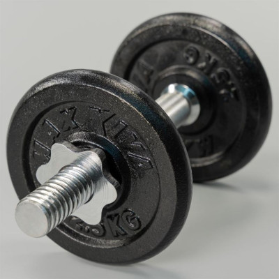 MAXXIVA Sada 8 závaží na činky celkom 20 kg, liatina, čierna