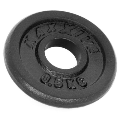 MAXXIVA Sada 8 závaží na činky celkom 4 kg, liatina, čierna
