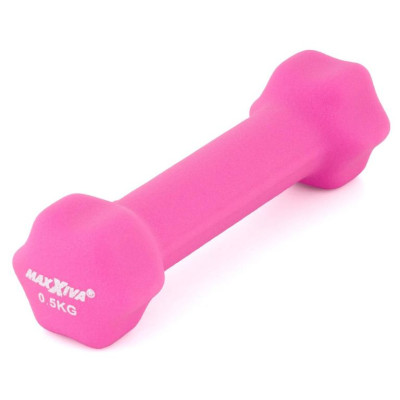 MAXXIVA sada činiek s neoprénovým poťahom 2x 0,5 kg, ružová