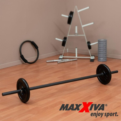 Maxxiva vzpieračská tyč na nakladanie,pružina,čierna,140 cm